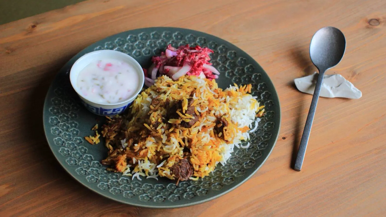 Otsuchi venison biryani · MOMIJI / Otsuchi Gibier