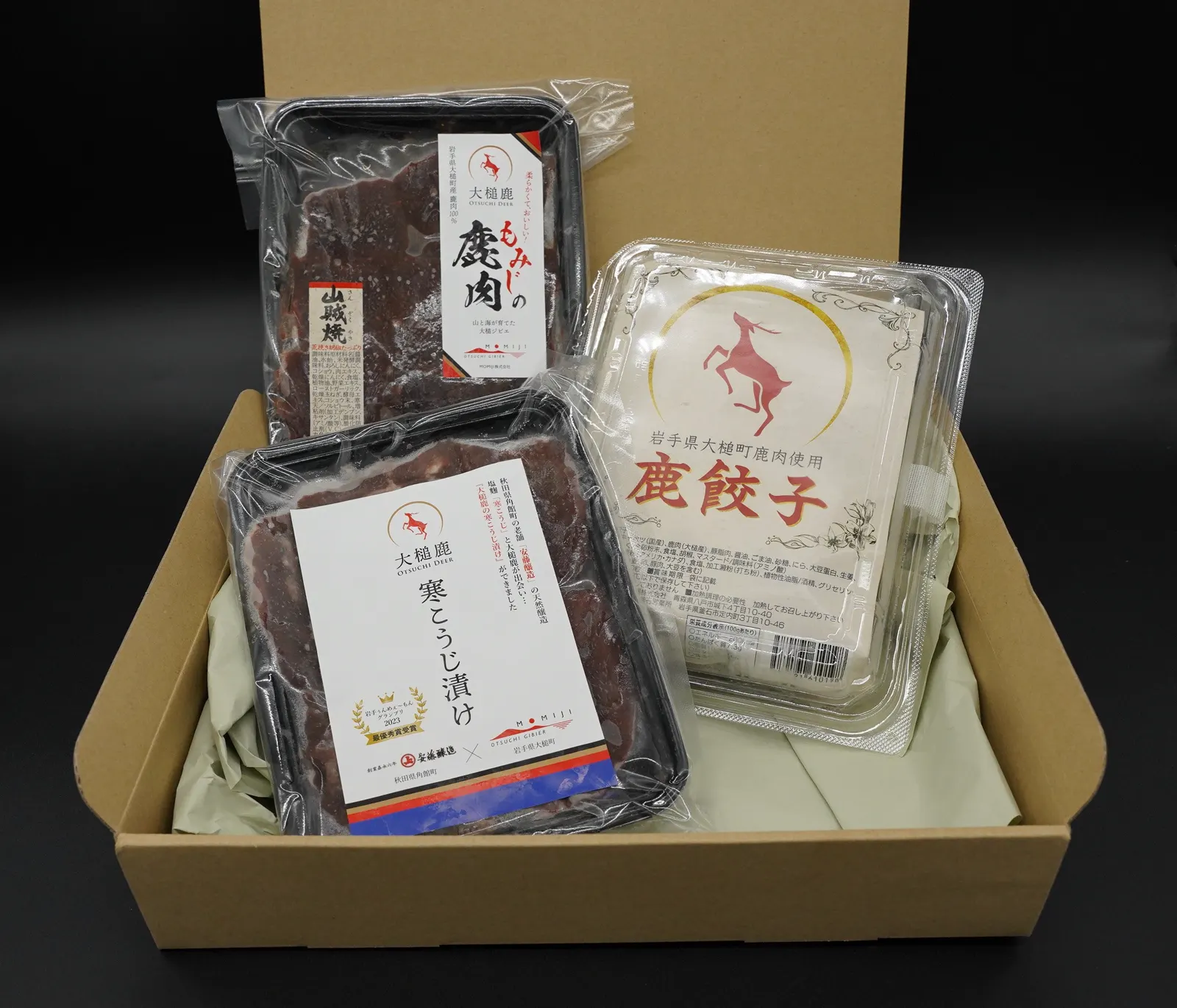 Venison starter set — gyoza and two marinades — MOMIJI / Otsuchi Gibier
