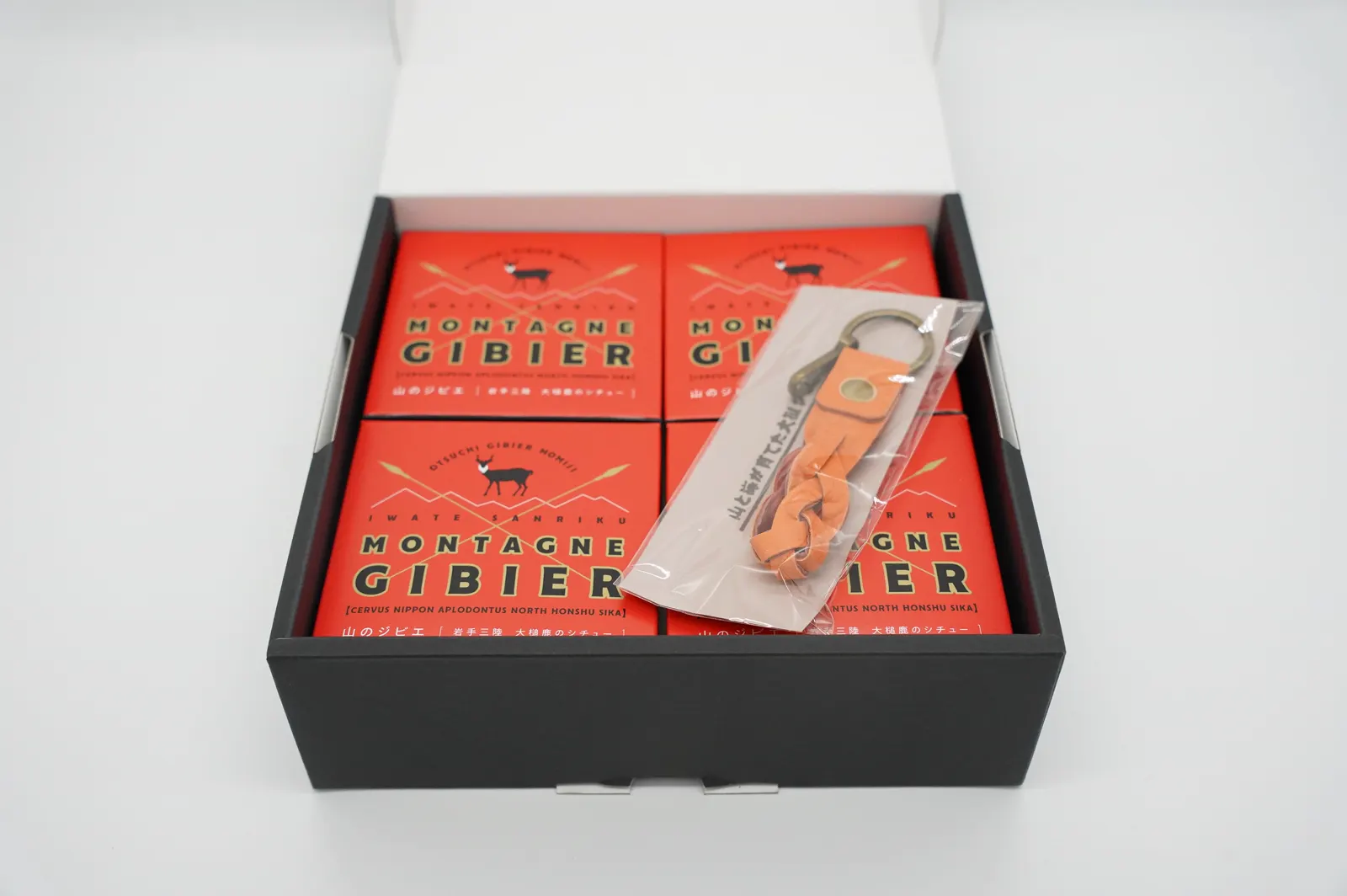 Four-can venison stew gift set — MOMIJI / Otsuchi Gibier