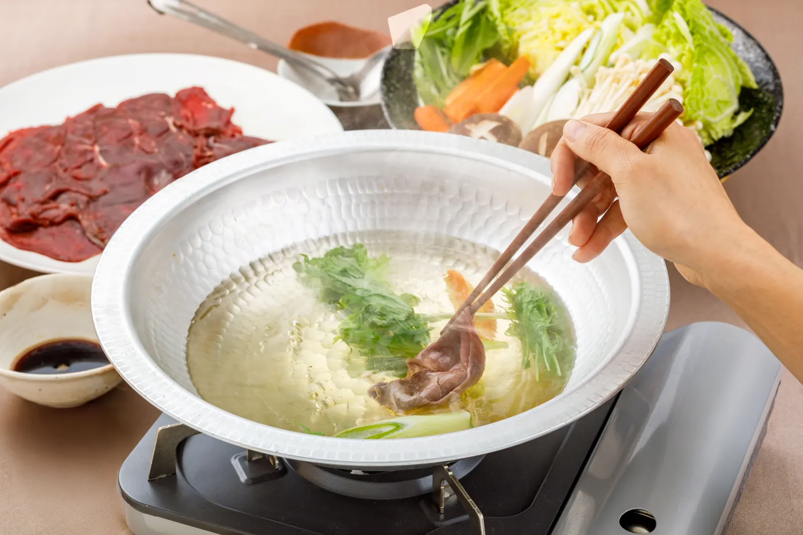 Thin-sliced Otsuchi venison for shabu-shabu — MOMIJI / Otsuchi Gibier